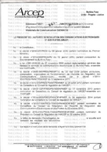 Wireless Regulatory Services Burkina Faso