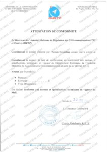 Mali Regulatory Type Approval