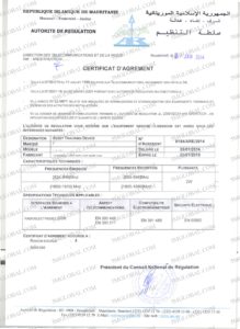 Mauritania Homologation